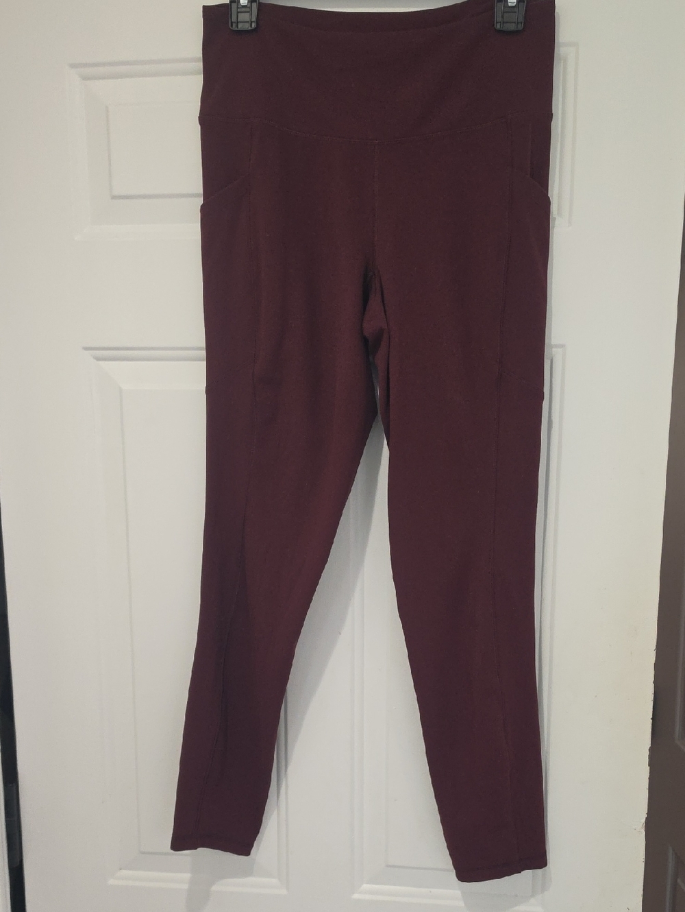 Banana Republic Burgundy High-Rise Leggings